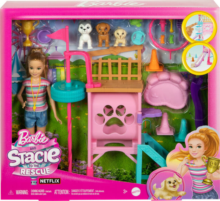 Barbie Stacie To The Rescue Puppy Playground Playset