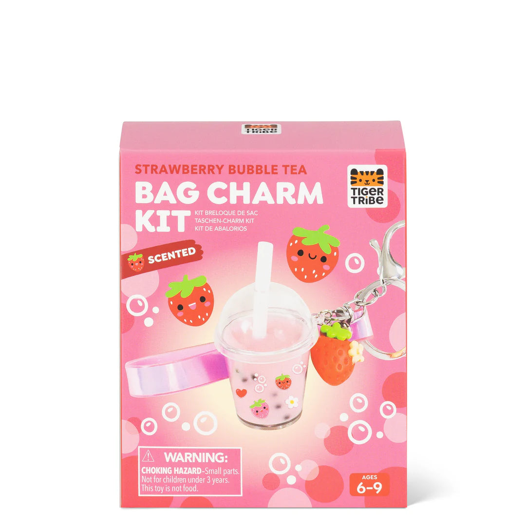 Bag Charm Kit-Strawberry Bubble Tea