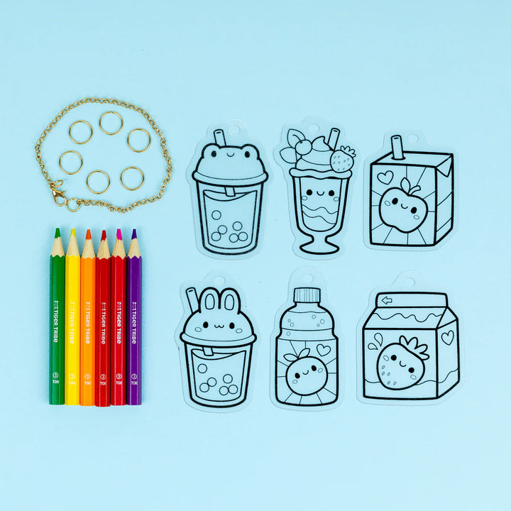 Shrinkorama Kawaii Drinks Charm Bracelet Kit