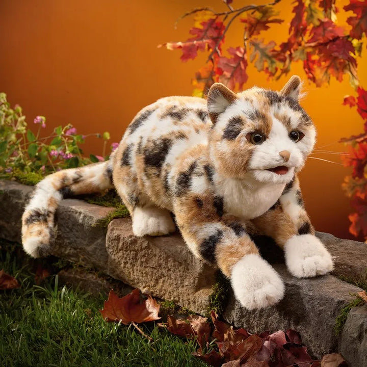 Folkmanis Calico Cat Hand Puppet