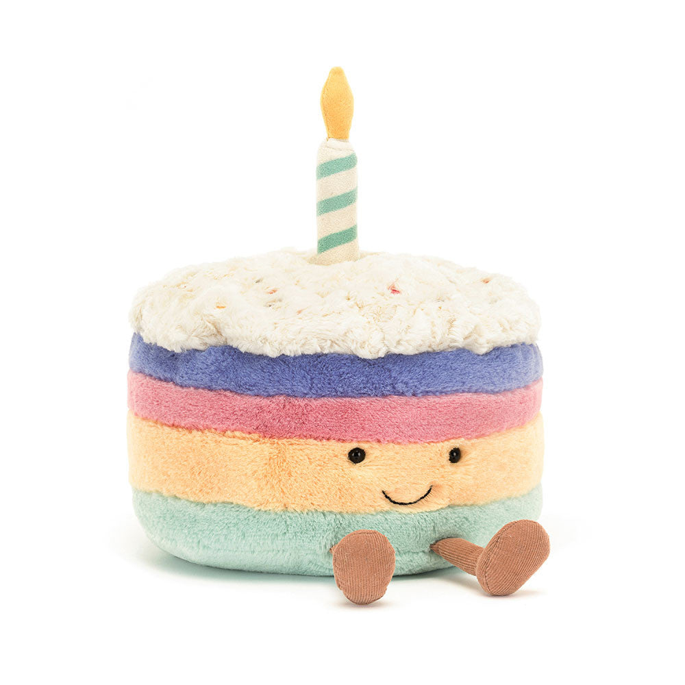 Jellycat Amuseables Rainbow Birthday Cake - LIMIT ONE PER CUSTOMER