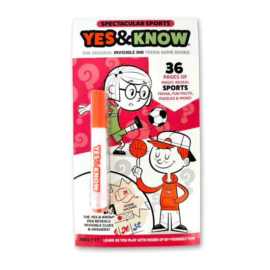 The Original Yes &amp; Know® Invisible Ink Trivia Game Books