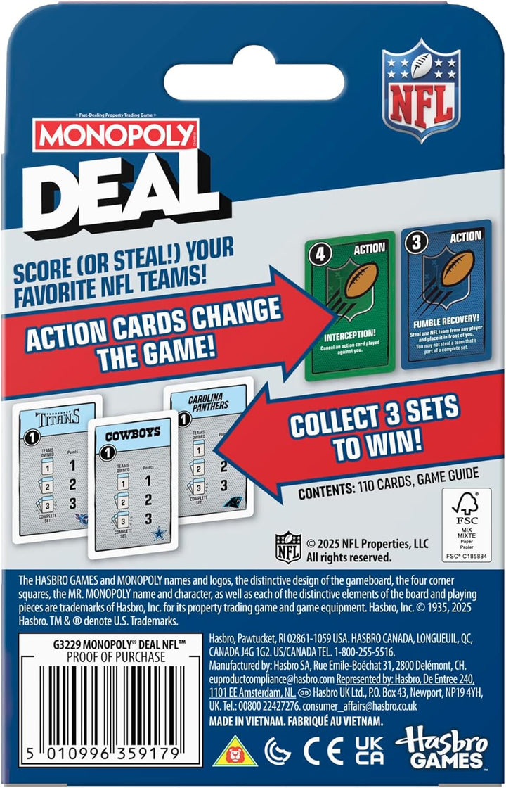 Monopoly Deal NFL Edition