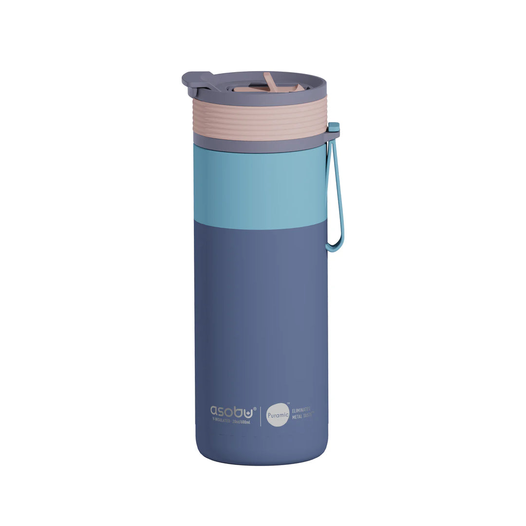 Asobu Aspen Pastel Blue Water Bottle 20oz