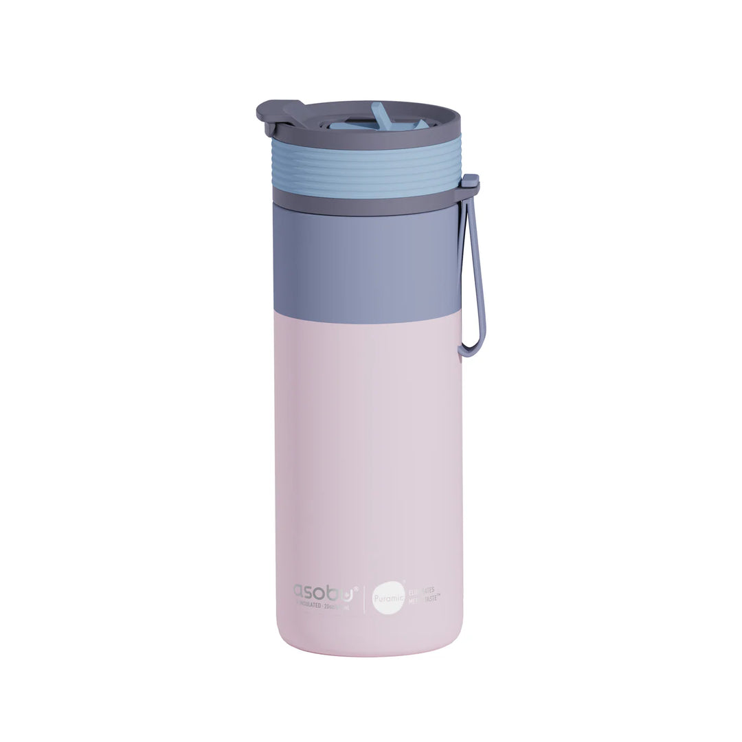 Asobu Aspen Pastel Pink Water Bottle 20oz