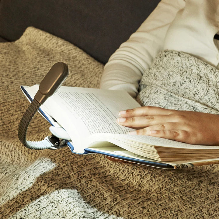 Rechargable Clip Black Book Light
