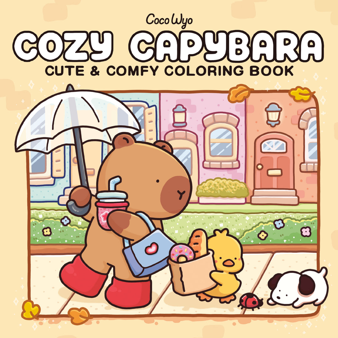 Cozy Capybara Cute &amp; Comfy Colouring Book