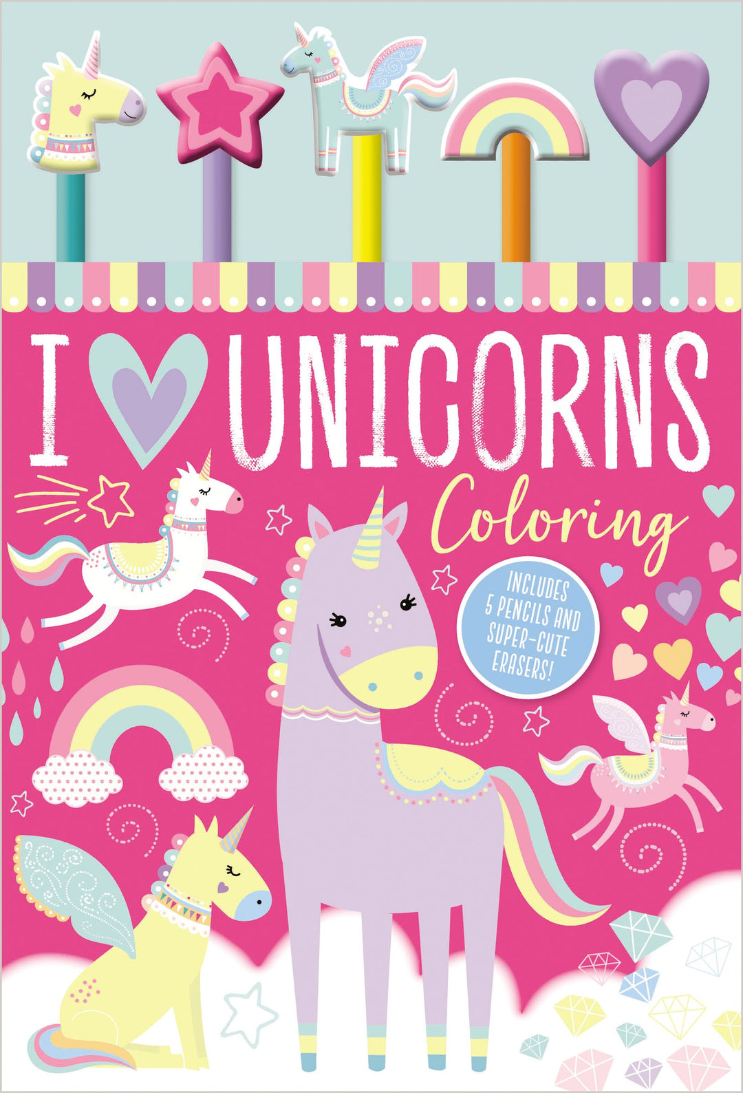 I Love Unicorns Coloring Book