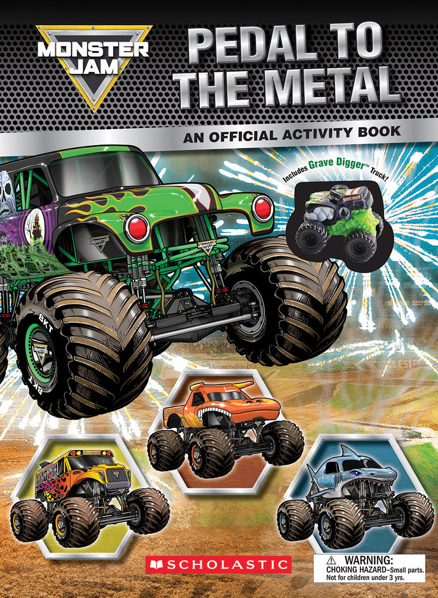 Monster Jam: Pedal to the Metal Activity Book (Includes Grave Digger truck!)