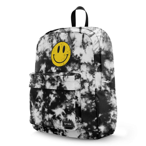 Top Trenz Happy Time Tie-Dye Canvas Backpack