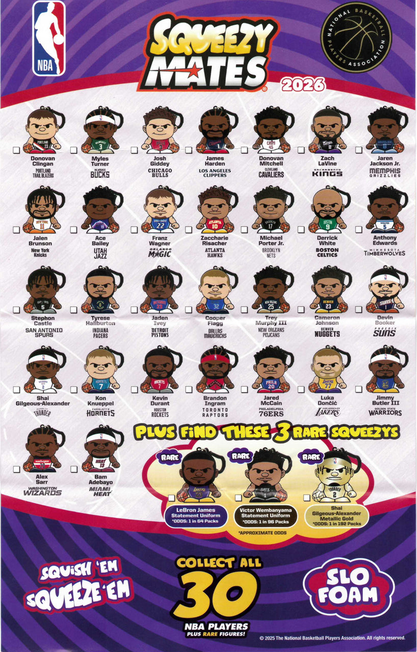 2026 NBA Squeezymates Blind Pack