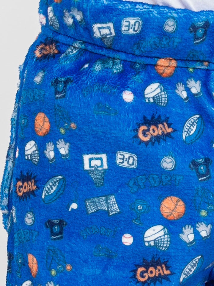 Preppy Goose Boy's Sports Plush Lounge Shorts