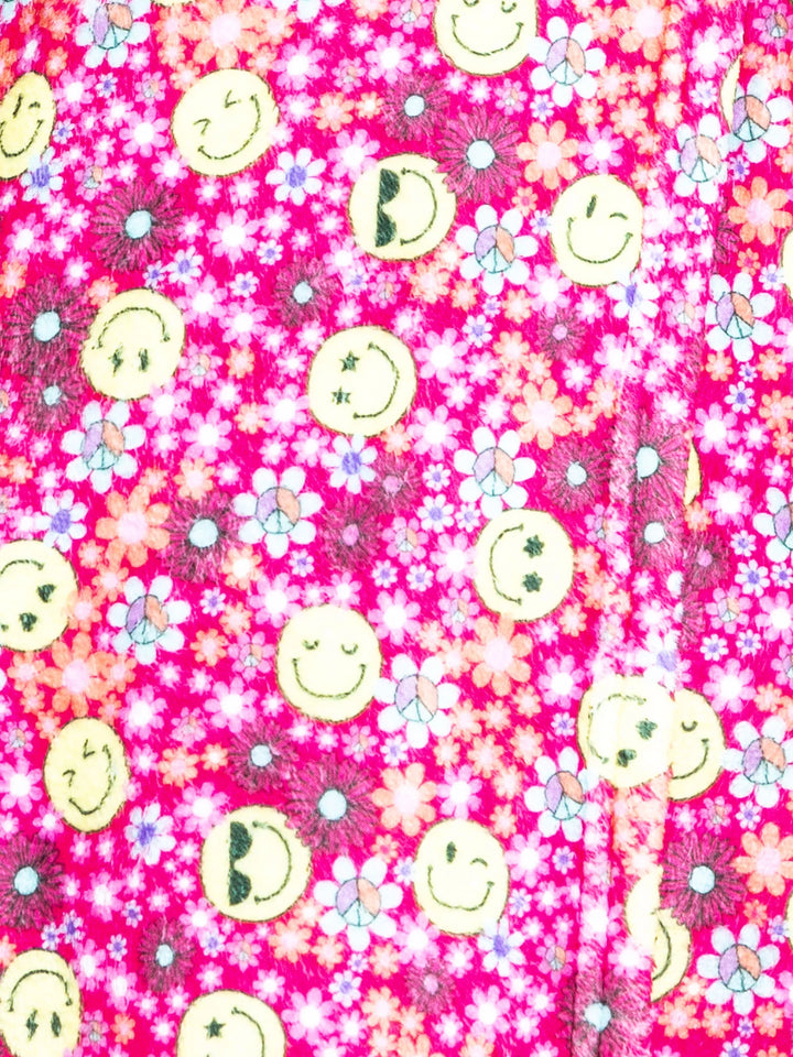Preppy Goose Spring Flowers Plush Lounge Shorts