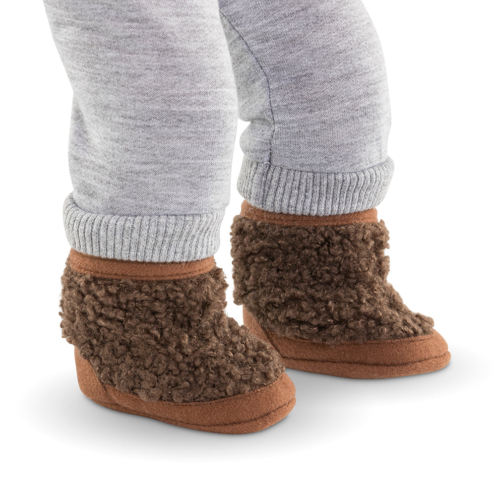 Corolle Shepard Brown Boots For 14" Baby Doll