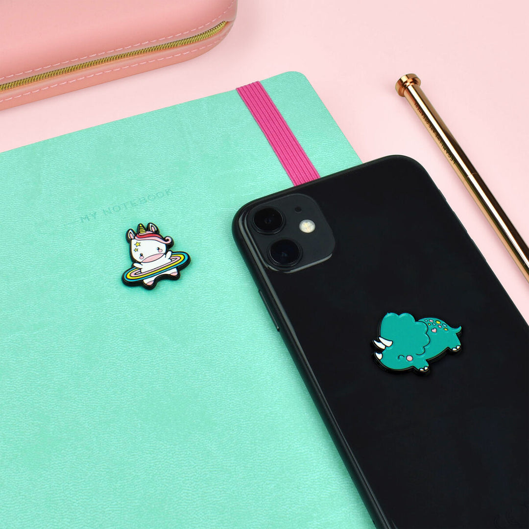 Unicorn + Rhino Cutie Metal Stickers