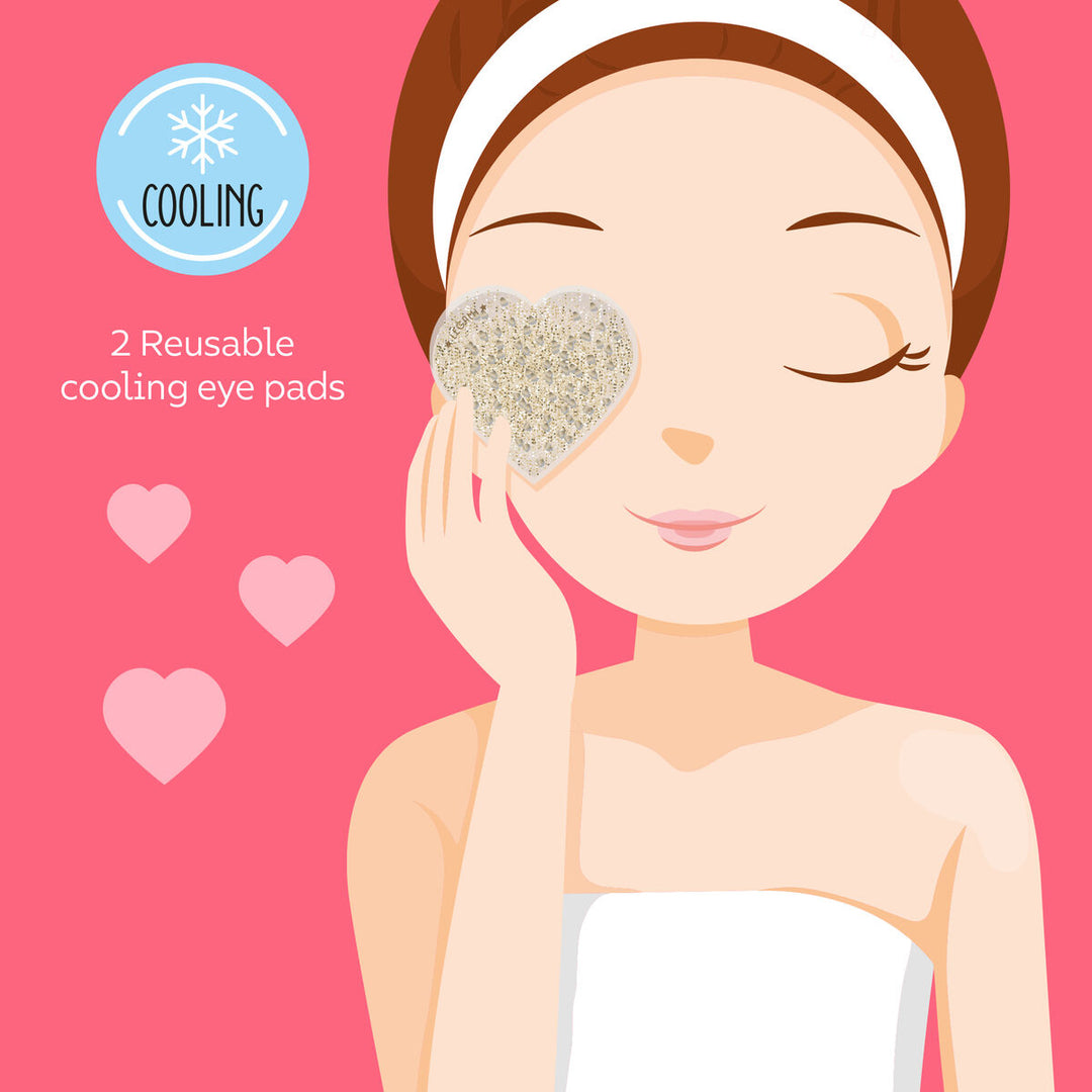 Heart  Reusable Cooling Eye Pads - Chill Out