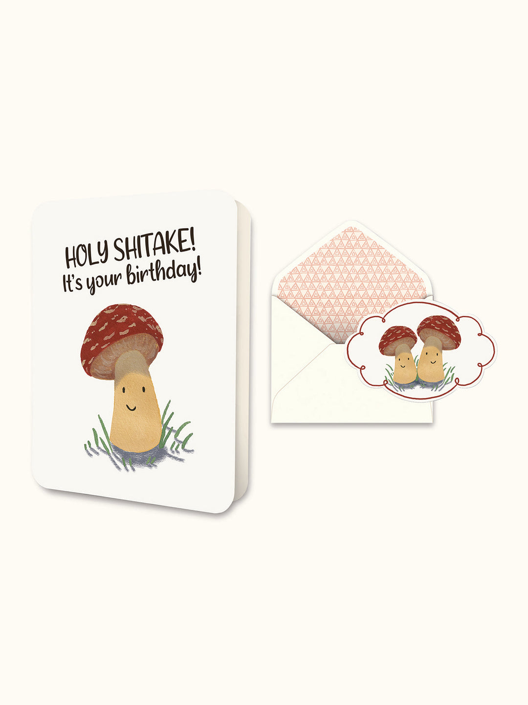 Holy Shitake! It's Your Birthday! Deluxe Greeting Card