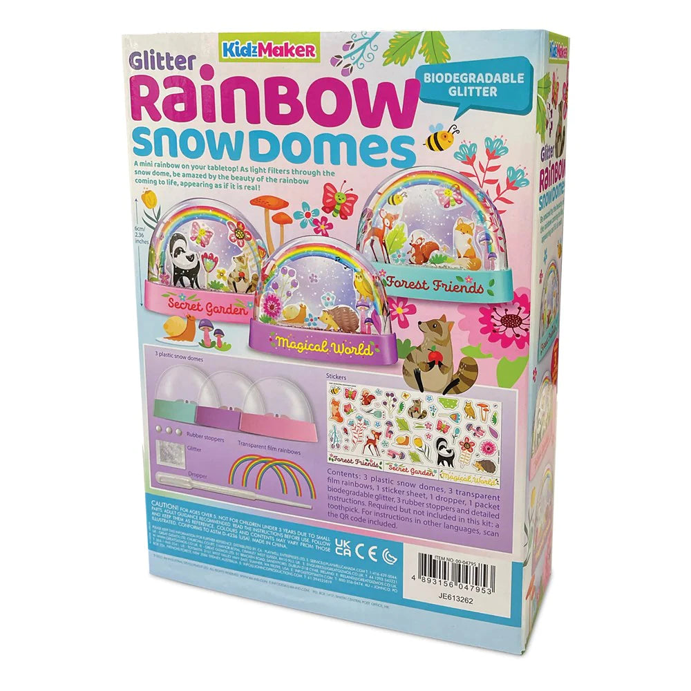 Glitter Rainbow Water Domes Kit