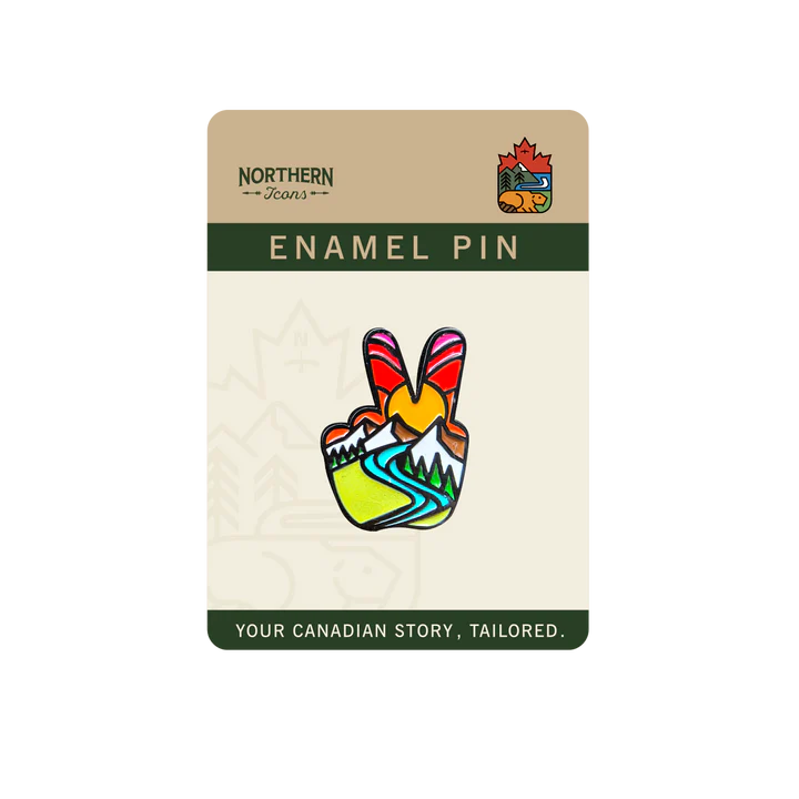 Peace Mountain Enamel Pin