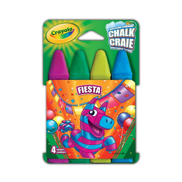 Crayola Washable Sidewalk Chalk 4 Pack