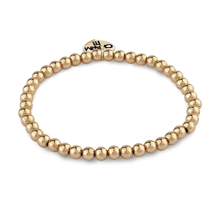 CHARM IT! Gold Stretch Bead Bracelet