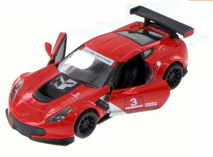 Kinsmart 5" Corvette C7 Race Car Die Cast Pull Back Vehicle
