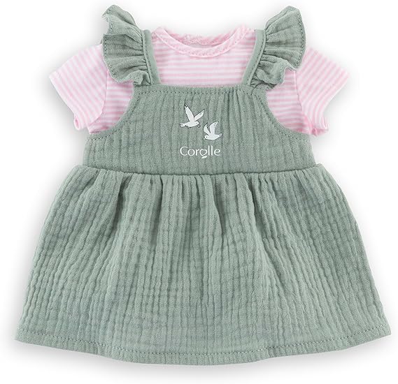 Corolle Baby Doll Ruffle Dress & T-Shirt for 14" Doll