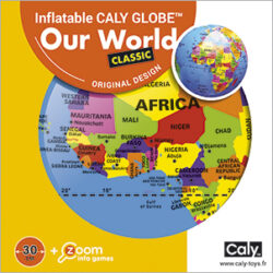 Inflatable Globe: Our World Classic Globe 12"