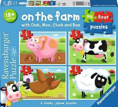 Ravensburger On The Farm My First Puzzles