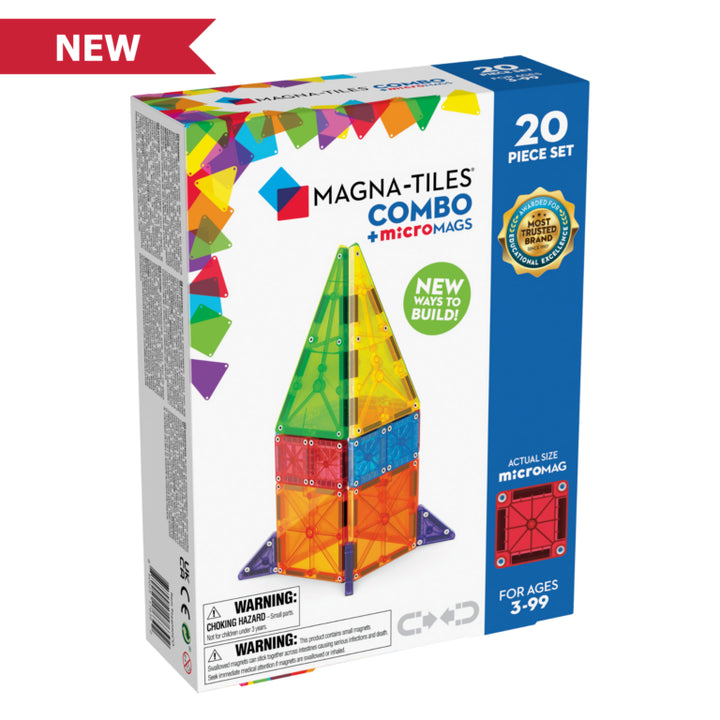Magna-Tiles MicroMAGS 20 Piece Combo Set