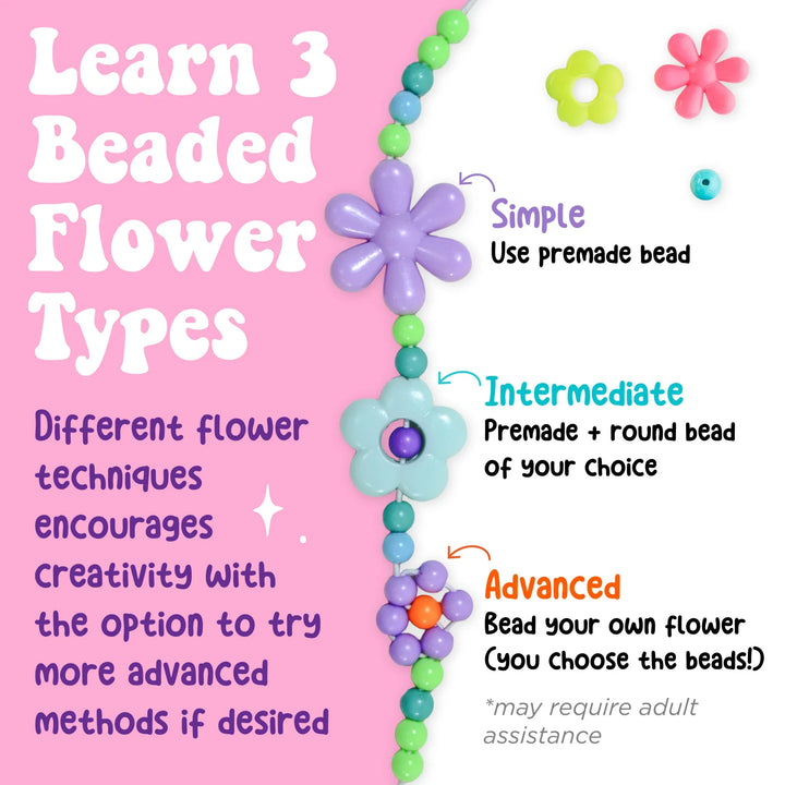 Beaded Flowers Bracelet Mini Kit
