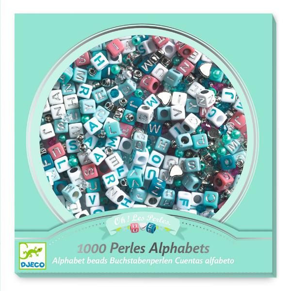 Djeco Alphabet Bead Kit: Silver