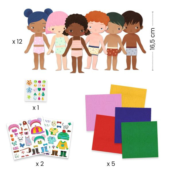 Djeco Little Soft Dress-Up Collage Kit
