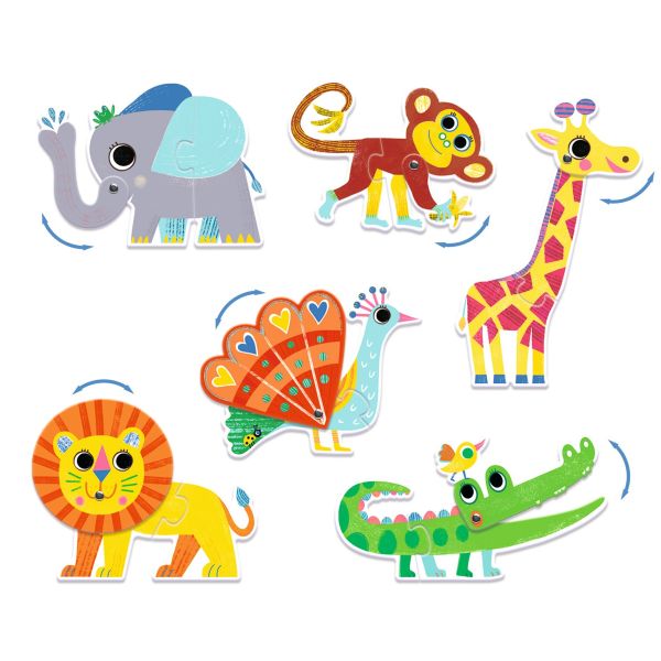 Djeco Puzzle Duo Articulo Animals