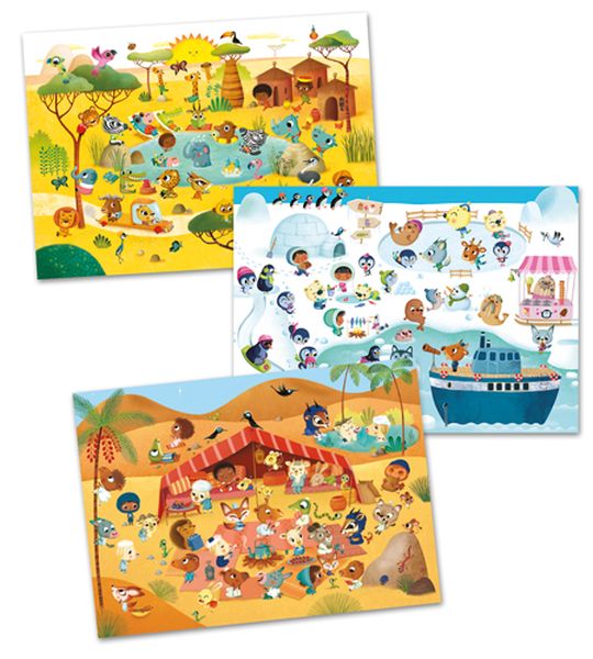 Djeco Decals: Savannah, Desert, North Pole