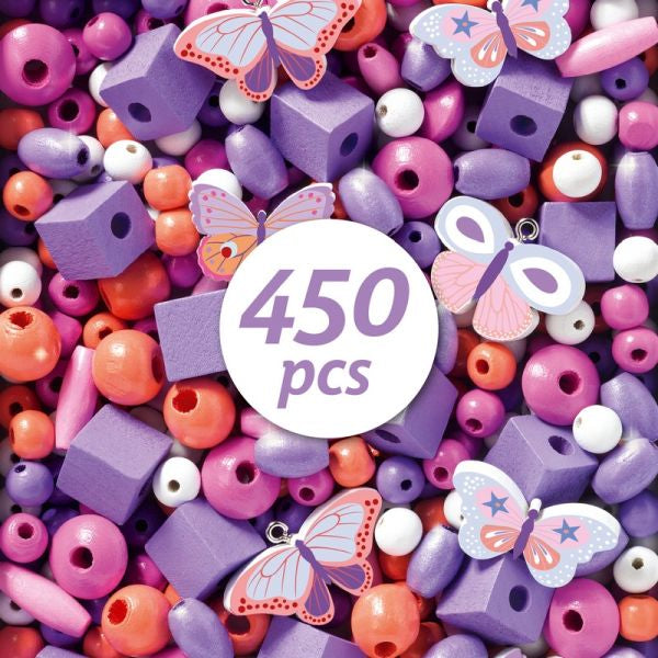 Djeco Wooden Bead Kit: Butterflies