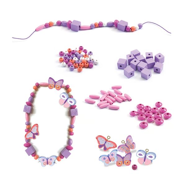 Djeco Wooden Bead Kit: Butterflies