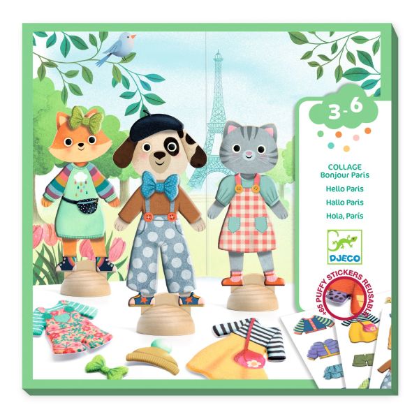 Djeco Collages Bonjour Paris