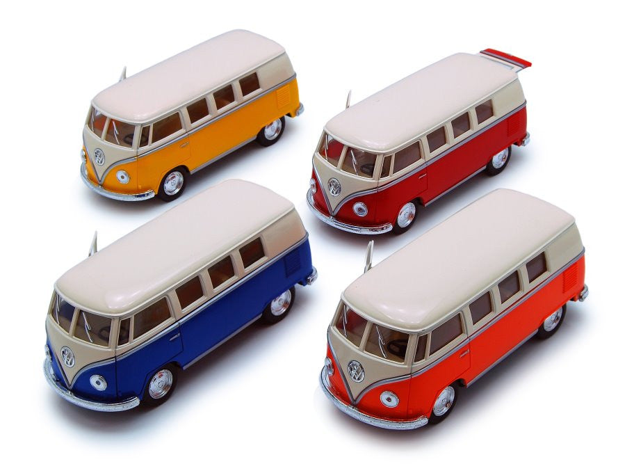 Kinsmart 5" 1962 Volkswagen Classic Bus Die Cast Pull Back Vehicle