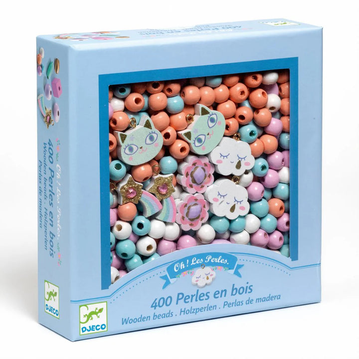 Djeco Wooden Bead Kit: Rainbows