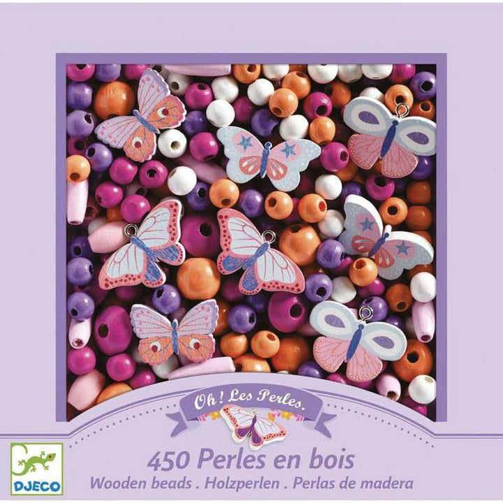 Djeco Wooden Bead Kit: Butterflies