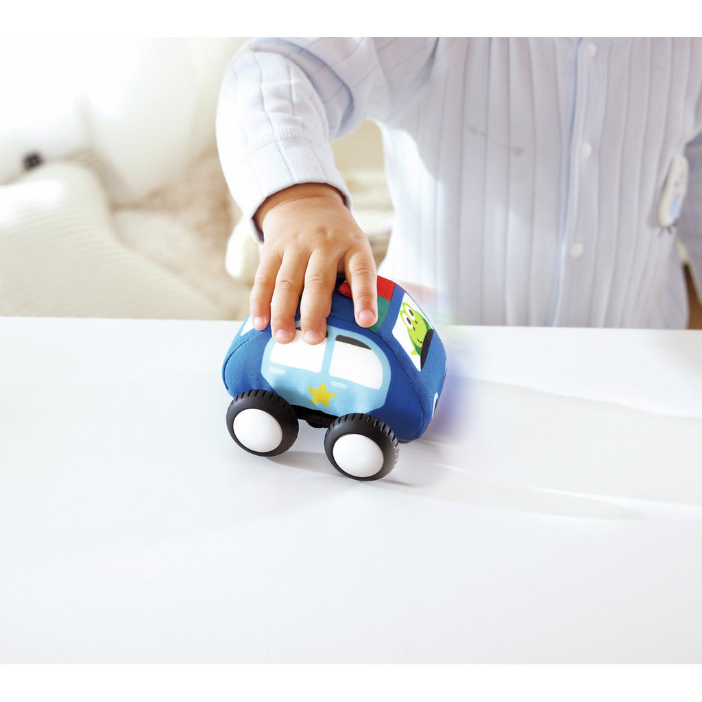 Hape Pull-Back Plush Car Set