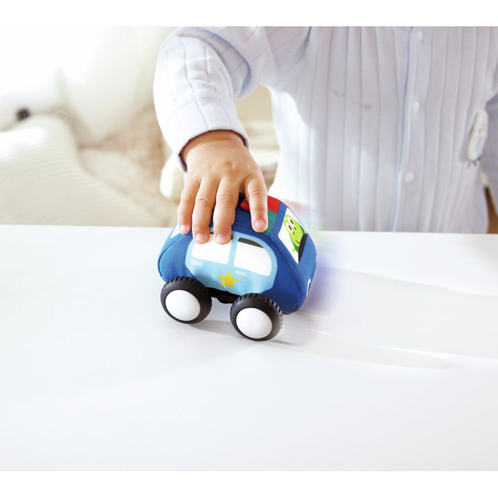 Hape Pull-Back Plush Car Set