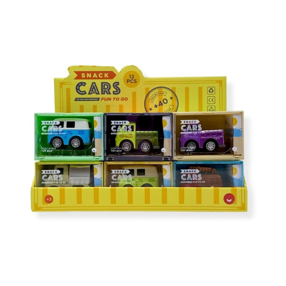 Snack Cars Pull-Back Die Cast Vehicle Assortment