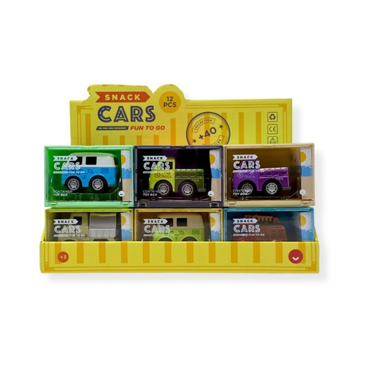 Snack Cars Pull-Back Die Cast Vehicle Assortment