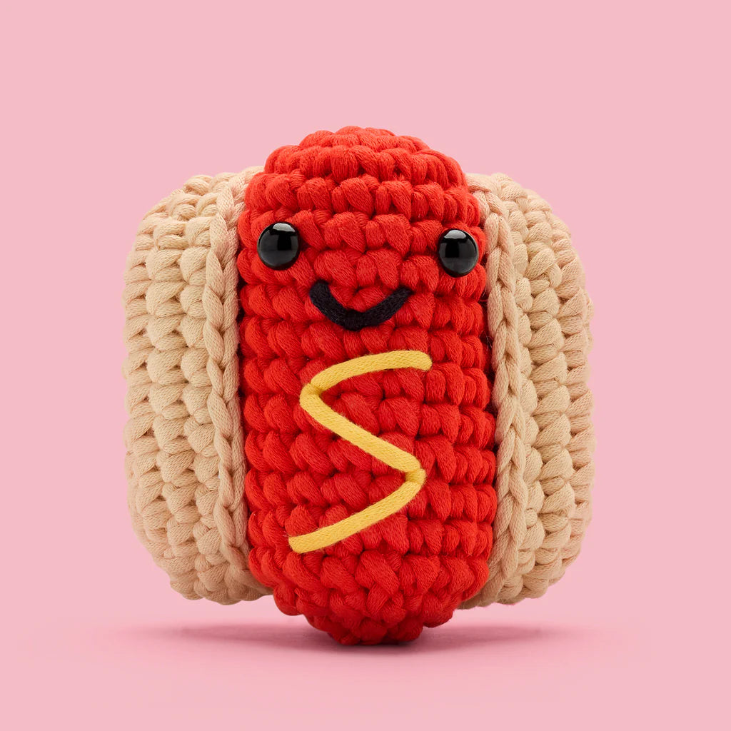 The Woobles: Frank The Hot Dog Learn To Crochet Kit Toytown – Toytown