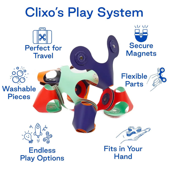 Clixo Space Tiny &amp; Mighty Set- 9 Pcs