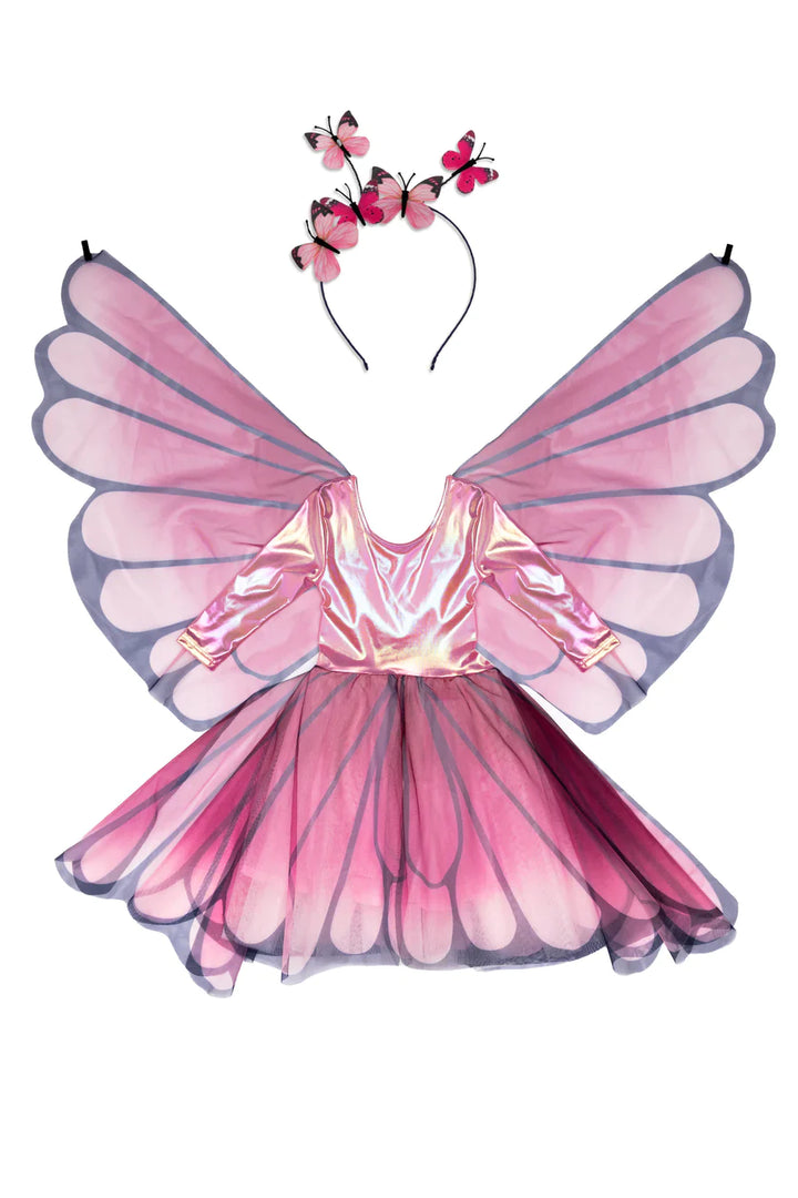 Butterfly Twirl Dress with Wings (Size 3-4)