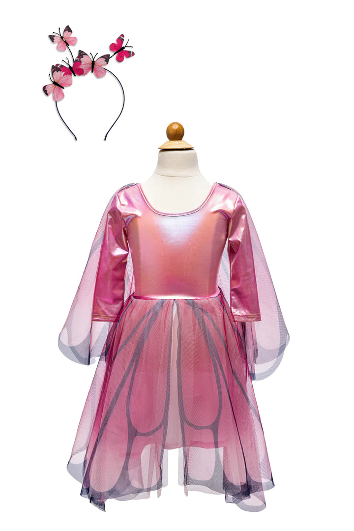 Butterfly Twirl Dress with Wings (Size 3-4)