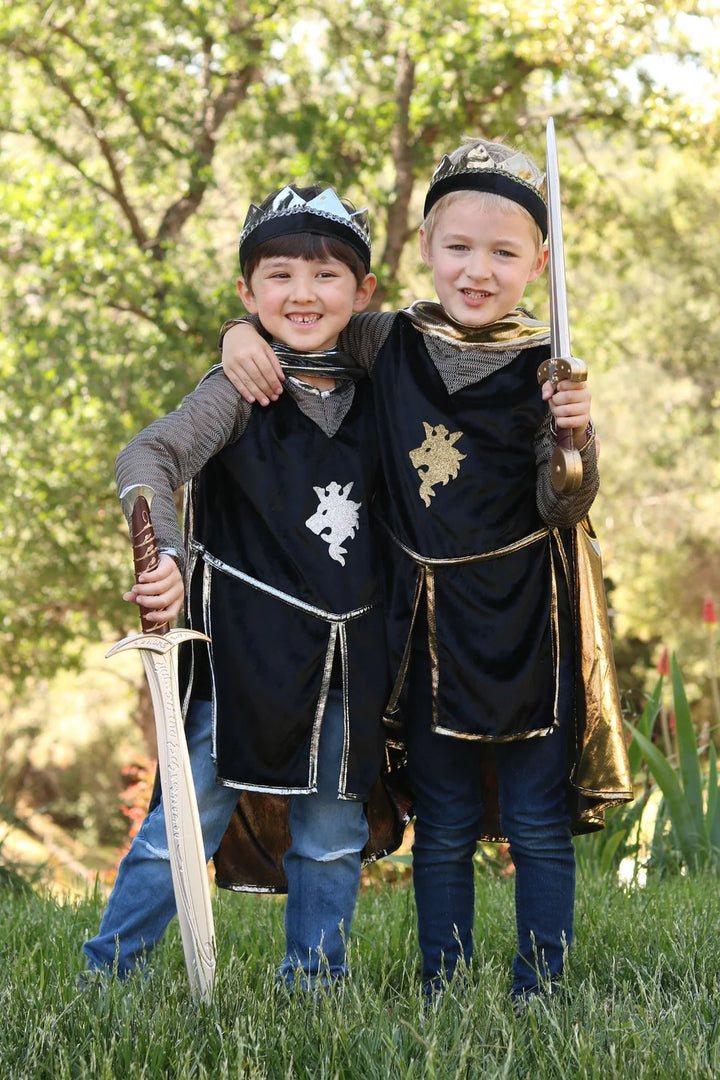 Golden Knight With Tunic, Cape, &amp; Crown